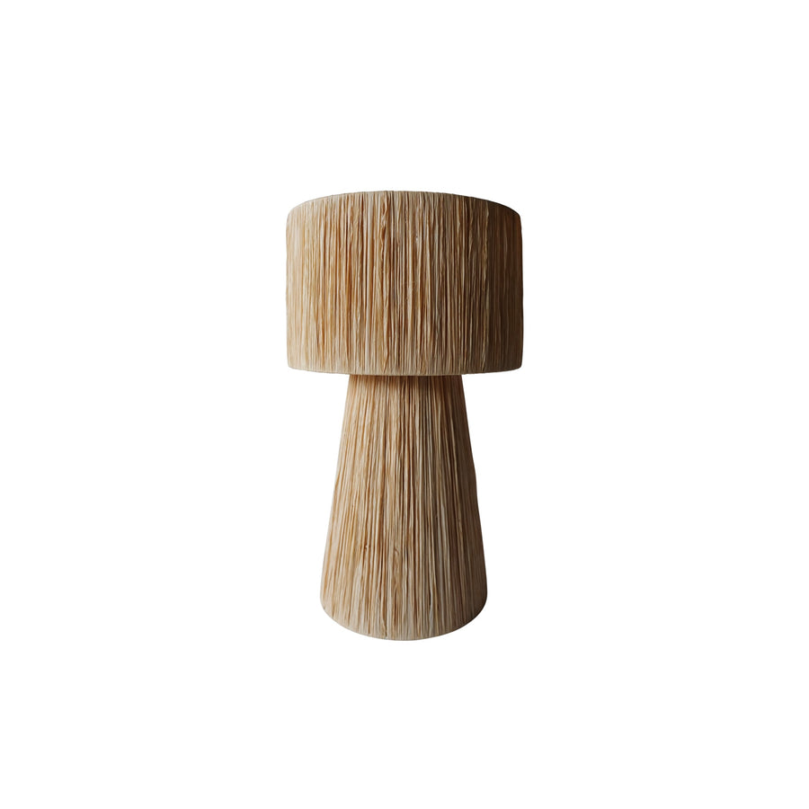 Raffia Hightower Lamp - Natural