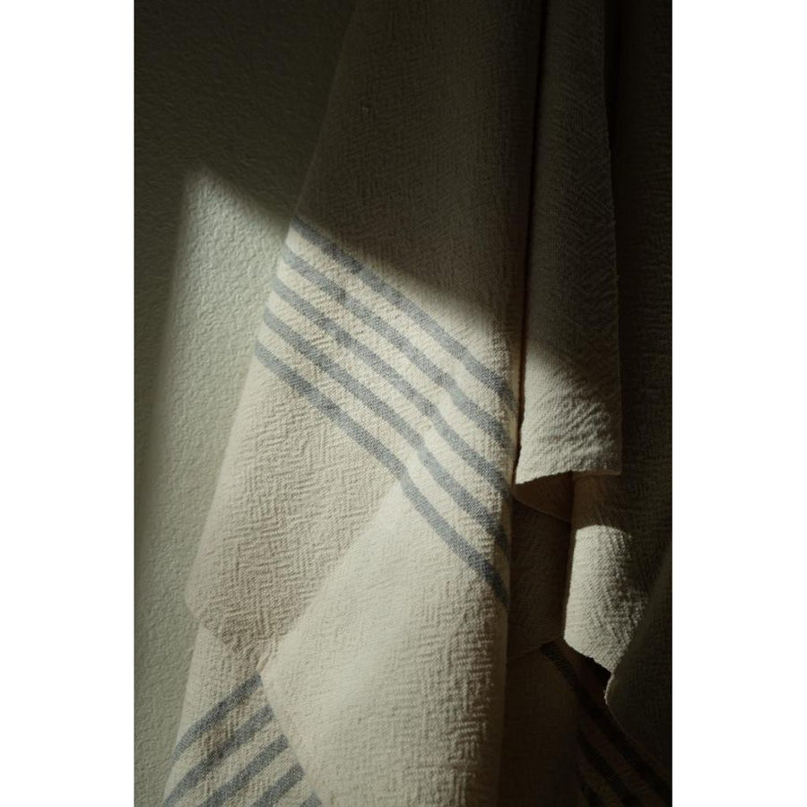 Large Towel - Grey - End Stripes