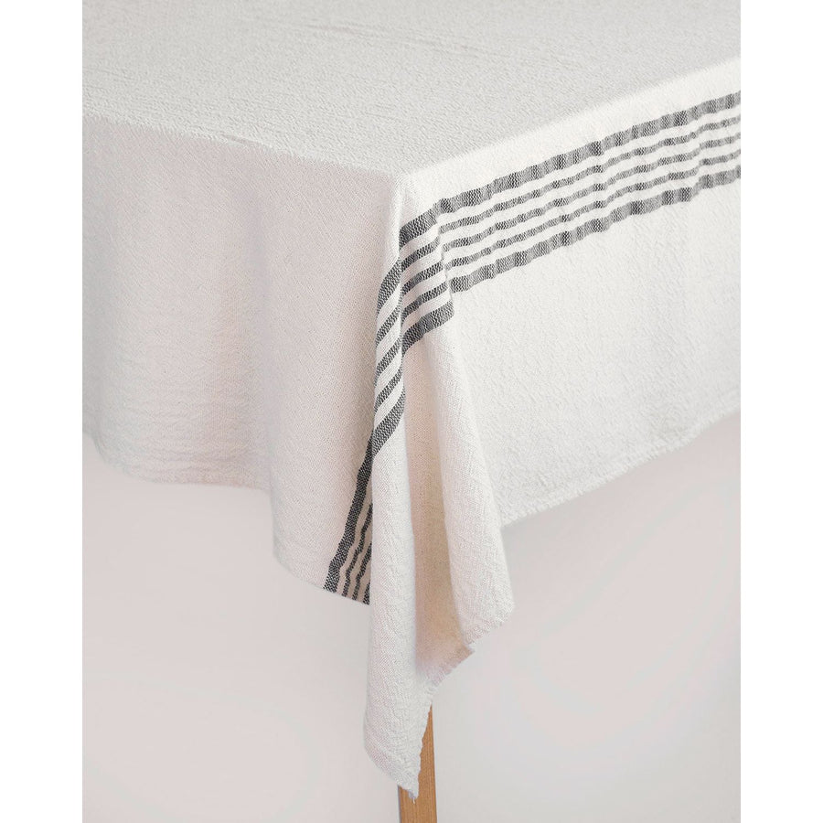 Table cloth  - Charcoal  - End Stripes